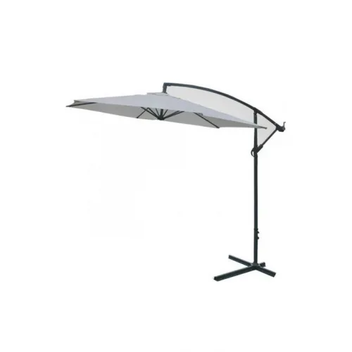 Ομπρέλα Δαπέδου Στρογγυλή Αλουμινίου Εκρού Φ3m