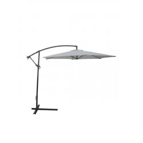 Ομπρέλα Δαπέδου Στρογγυλή Αλουμινίου Εκρού Φ3m