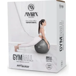 AMILA Μπάλα Pilates 55cm σε Μπλε Χρώμα