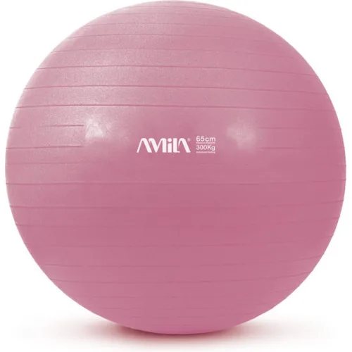 AMILA Μπάλα Pilates 65cm σε Ροζ Χρώμα