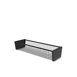 Διακοσμητικό Καλάθι Ψάθινο Μαύρο 38.4x38.4x23.2εκ. AMILA