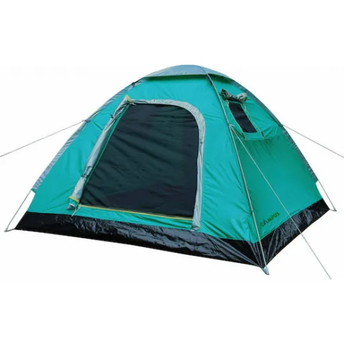 Campus Easy Pop 3 Καλοκαιρινή Σκηνή Camping Igloo Πράσινη για 3 Άτομα 200x180x120εκ.