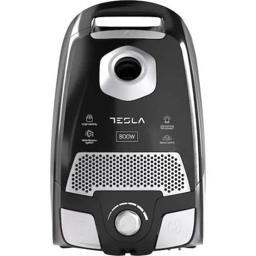 Tesla BG401EU Ηλεκτρική Σκούπα 800W με Σακούλα 3lt Μαύρη