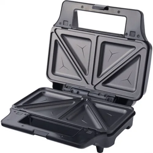 Tesla Τοστιέρα με Αποσπώμενες Πλάκες για 2 Τοστ 900W Inox