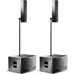 FBT Vertus CS-1000 41021 Σετ με Αυτοενισχυόμενα Ηχείο PA 1000W με Woofer 12" 37.7x45x56.5εκ.