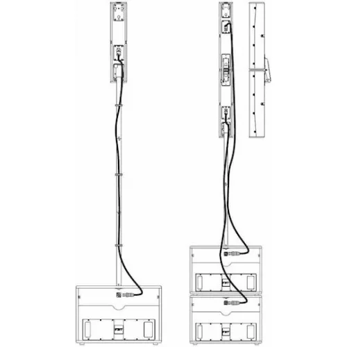 FBT Vertus CS-1000 41021 Σετ με Αυτοενισχυόμενα Ηχείο PA 1000W με Woofer 12" 37.7x45x56.5εκ.