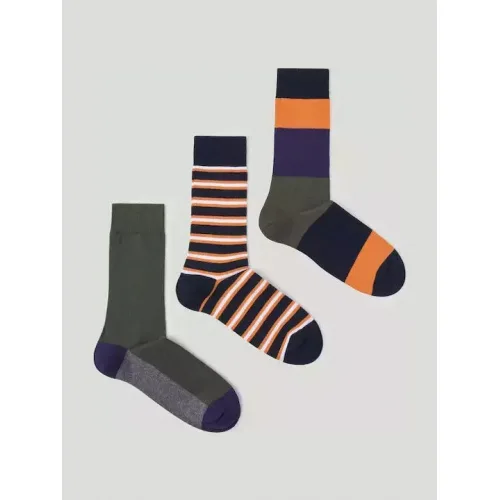 Pepe Jeans Ανδρικές Κάλτσες με Σχέδια Μπλε 3Pack