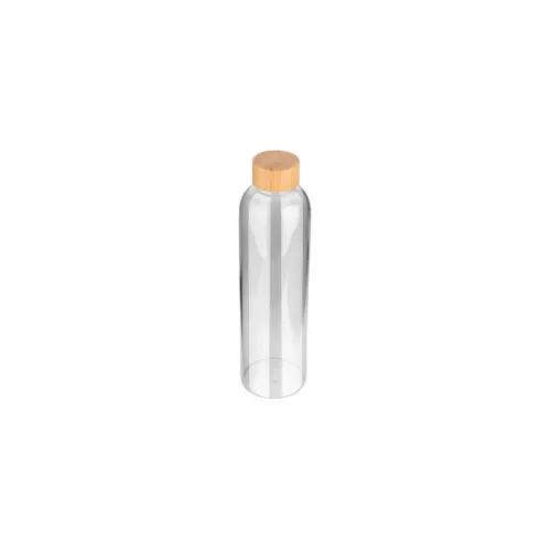 Estia Bamboo Essentials Μπουκάλι Νερού Γυάλινο με Βιδωτό Καπάκι Διάφανο 1000ml