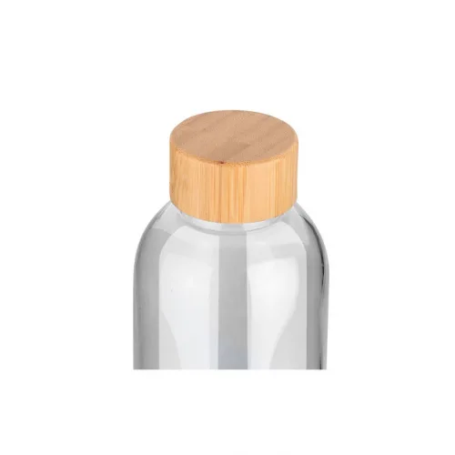 Estia Bamboo Essentials Μπουκάλι Νερού Γυάλινο με Βιδωτό Καπάκι Διάφανο 1000ml