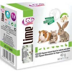 Lolo Pets Πέτρα Τρωκτικών με Ποπ-Κορν Lime 40gr