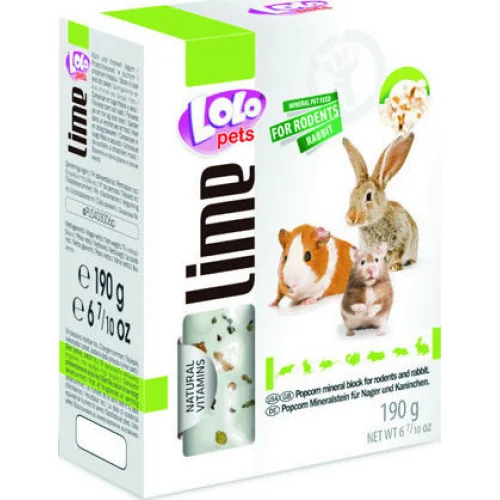 Lolo Pets Πέτρα Τρωκτικών με Ποπ-Κορν Lime 40gr