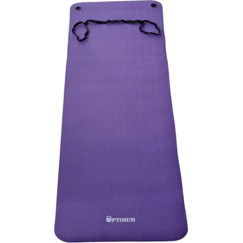 Optimum Στρώμα Γυμναστικής Yoga/Pilates Μωβ (183x61x1.5cm)