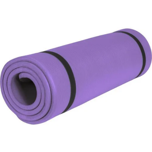 Optimum Στρώμα Γυμναστικής Yoga/Pilates Μωβ (183x61x1.5cm)