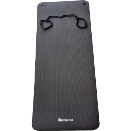 Optimum Στρώμα Γυμναστικής Yoga/Pilates Μαύρο (183x61x1.5cm)