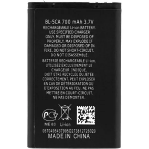 Battery Nokia Nokia 1110 1112 1200 2310 700mah Oem Bl-5ca 21834 Black