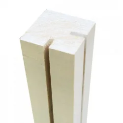 Showood Κολώνα για Περίφραξη Κήπου Γωνία για PP Καφασωτά από Ξύλο 240x7x7εκ.