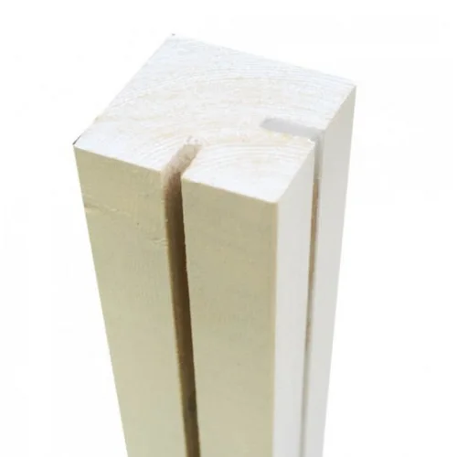 Showood Κολώνα για Περίφραξη Κήπου Γωνία για PP Καφασωτά από Ξύλο 240x7x7εκ.