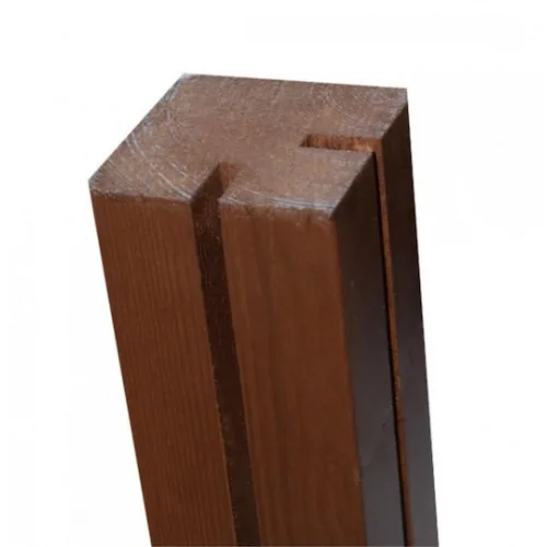 Showood Κολώνα για Περίφραξη Κήπου Γωνία από Ξύλο 240x7x7εκ.