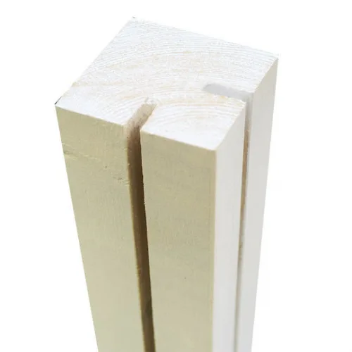 Showood Κολώνα για Περίφραξη Κήπου από Ξύλο 7x7x240εκ. Μπεζ