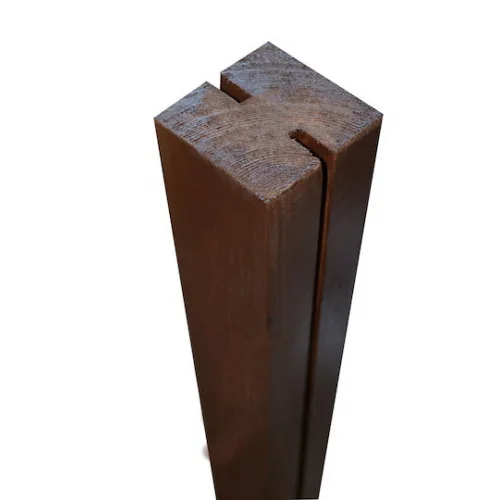Showood Κολώνα για Περίφραξη Κήπου Ενδιάμεση από Ξύλο 240x7x7εκ.