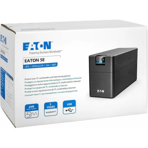 Eaton 5E Gen2 2200 USB UPS Line-Interactive 2200VA 1200W με 6 IEC Πρίζες