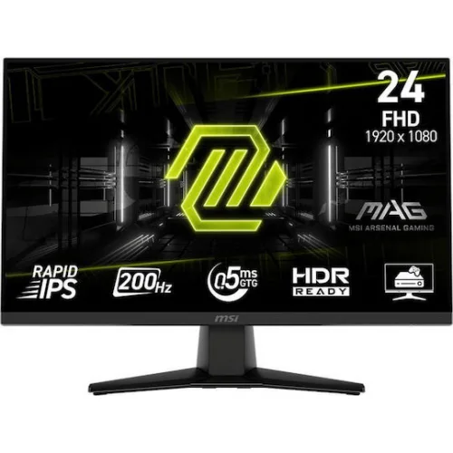 MSI MAG242F IPS Gaming Monitor 24" FHD 1920x1080 200Hz με Χρόνο Απόκρισης 0.5ms GTG