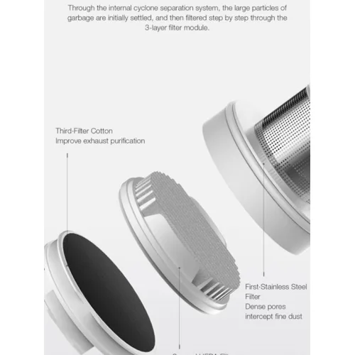 Deerma DX1000W Ηλεκτρική Σκούπα 2 σε 1 Stick & Χειρός 600W Μπλε