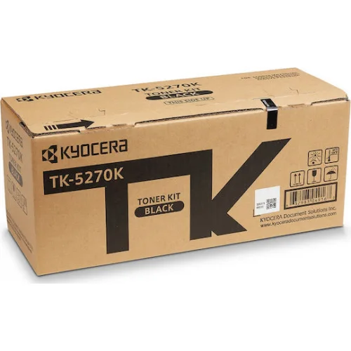 Kyocera TK-5270K Γνήσιο Toner Laser Εκτυπωτή Μαύρο 8000 Σελίδων (1T02TV0NL0)