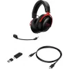 HyperX Cloud III S Ασύρματο Over Ear Gaming Headset με σύνδεση Bluetooth / USB Black/Red for Nintendo Switch / PC / PS5