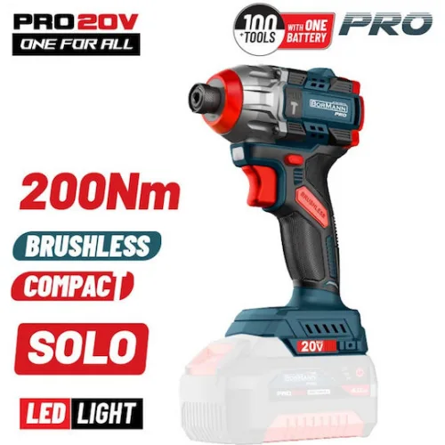 Bormann Παλμικό Κατσαβίδι Μπαταρίας Solo Brushless 20V