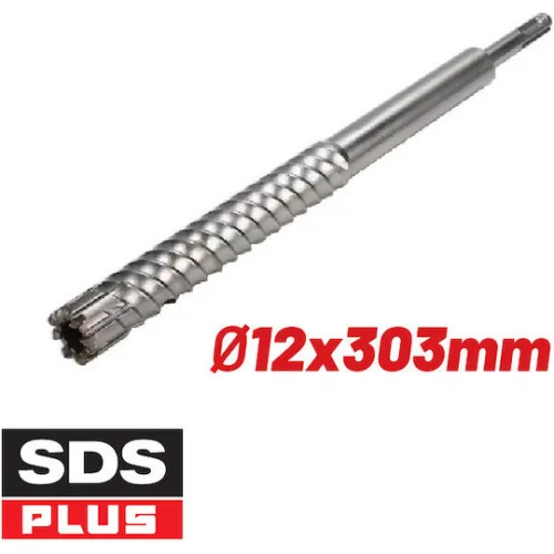 Bormann Τρυπάνι με SDS Plus Στέλεχος για Δομικά Υλικά 12mm