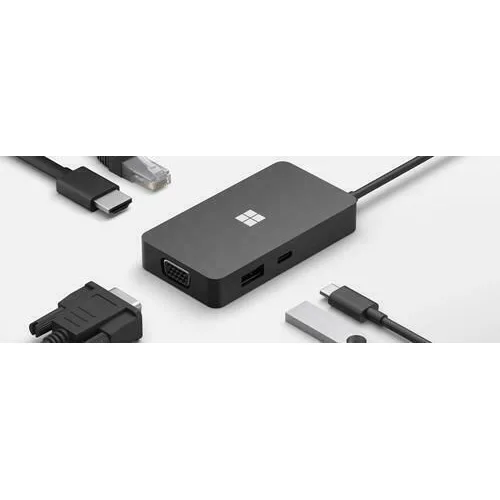 Microsoft Travel Hub USB-C Docking Station με HDMI 4K Ethernet Μαύρο