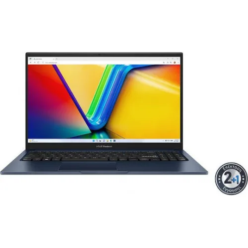 Asus Vivobook 15 X1504 15.6" IPS FHD (i5-1335U/16GB/512GB SSD/W11 Home) Quiet Blue (International English Keyboard)