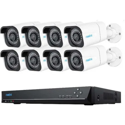 Reolink Σύστημα Παρακολούθησης 8 Καμερών IP 8MP με Καταγραφικό NVR & Σκληρό Δίσκο 4TB