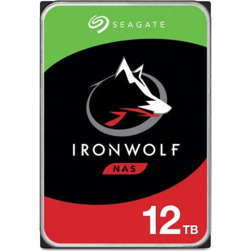 Seagate IronWolf Nas 12TB HDD Σκληρός Δίσκος 3.5" SATA III 7200rpm με 256MB Cache για NAS