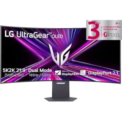 LG UltraGear 45GX950A-B Ultrawide OLED HDR Curved Monitor 44.5" 5120x2160 165Hz με Χρόνο Απόκρισης 0.03ms GTG