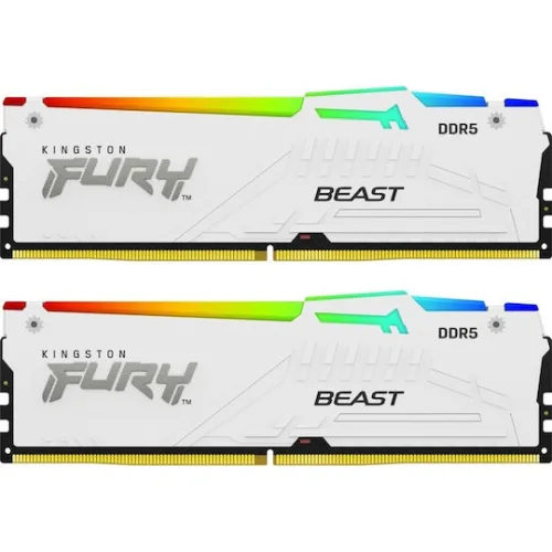 Kingston Fury Beast RGB DDR5 32GB RAM με 2x16GB Modules και Ταχύτητα 5600 για Desktop