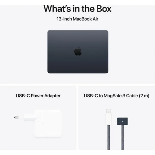 Apple MacBook Air 13.6" IPS Retina Display (M4-10‑core/16GB/256GB SSD/8-Core GPU) Midnight (GR Keyboard)