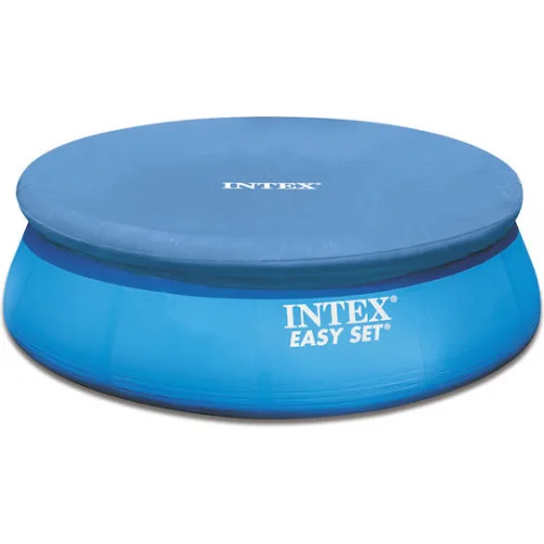 Intex Easy Set Αντηλιακό Προστατευτικό Κάλυμμα Πισίνας Στρογγυλό Διαμέτρου 396εκ. Μπλε
