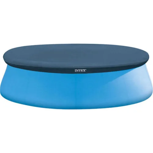 Intex Easy Set Αντηλιακό Προστατευτικό Κάλυμμα Πισίνας Στρογγυλό Διαμέτρου 396εκ. Μπλε