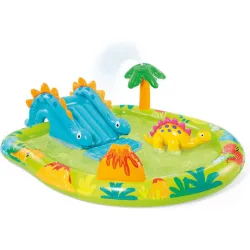 Intex Little Dino Play Center Παιδική Πισίνα Φουσκωτή 191x152x58εκ. Τιρκουάζ