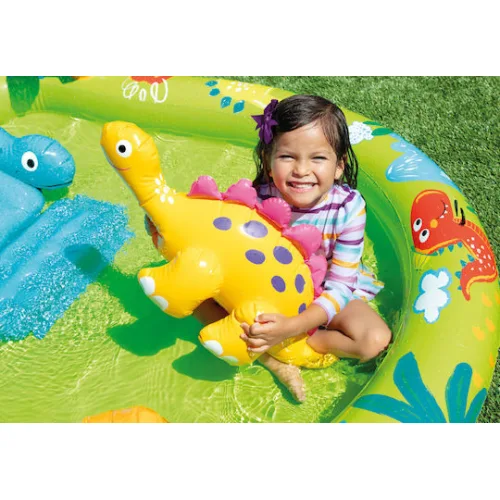 Intex Little Dino Play Center Παιδική Πισίνα Φουσκωτή 191x152x58εκ. Τιρκουάζ