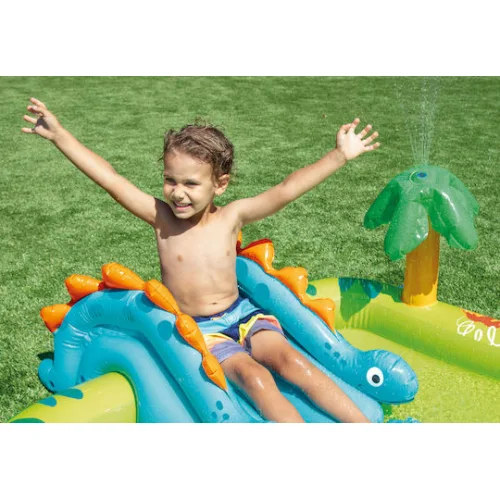 Intex Little Dino Play Center Παιδική Πισίνα Φουσκωτή 191x152x58εκ. Τιρκουάζ