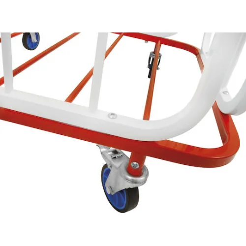 Vinex Καλάθι Μεταφοράς Μπαλών Καλάθι Μεταφοράς Μπαλών σε Λευκό Χρώμα