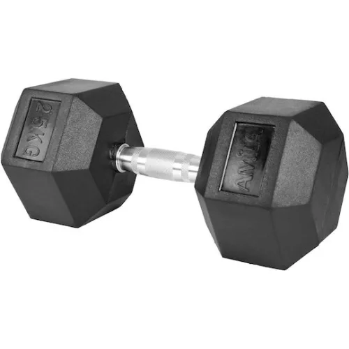 AMILA Βαράκι Εξάγωνο Λαστιχένιο 1 x 25kg