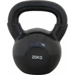 AMILA Kettlebell Βινυλίου 20kg Μαύρο