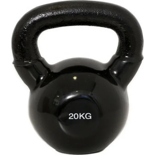 AMILA Kettlebell Βινυλίου 20kg Μαύρο