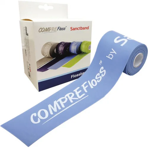 Sanctband CompreFloss Medium Λάστιχο Floss Band 5cm x 2m Γαλάζιο