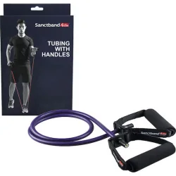 Sanctband Active Gymtube Λάστιχο Γυμναστικής Σωληνωτό με Λαβές Μωβ Πολύ Σκληρό+ Sanctband Active Gymtube Λάστιχο Γυμναστικής Σωληνωτό με Λαβές Μωβ Πολύ Σκληρό+