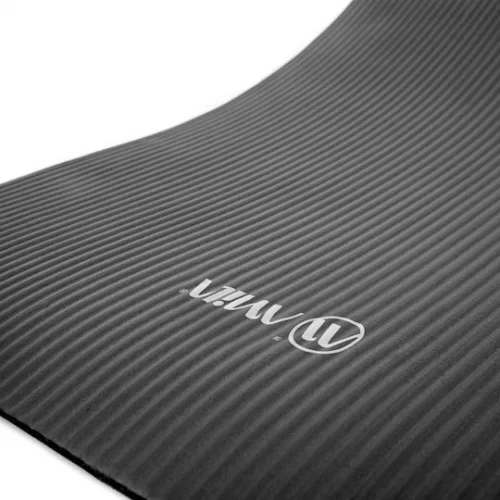 AMILA Στρώμα Γυμναστικής Yoga/Pilates Μαύρο (183x63x1.5cm)